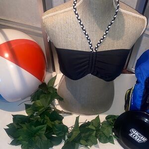 Black Halter Bikini Top